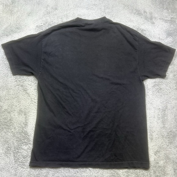 VINTAGE Rolling Stones Shirt Mens XL Black AAA Tongue Lips Logo Band Rock Y2K 02 - Picture 2 of 11